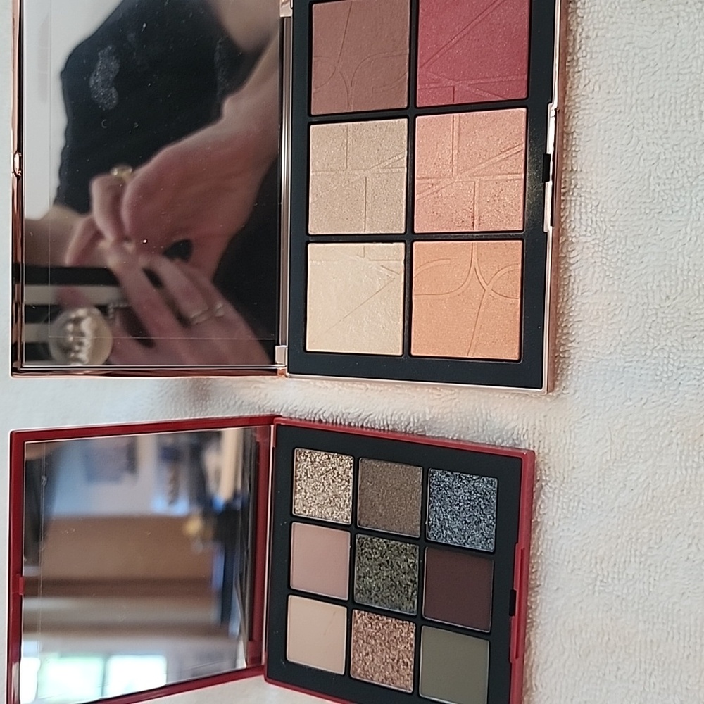 Nars CLIMAX Eye Palette and Orgasm on the Beach Cheek Palette Lot: New W/O box.